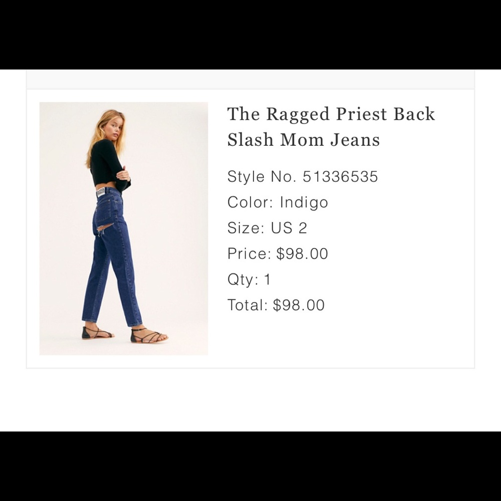 The Ragged Priest Back Slash Mom Jeans Free People